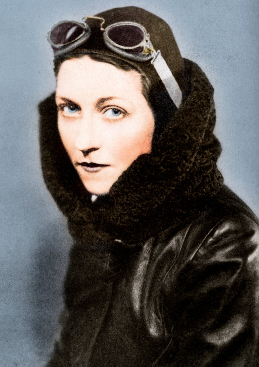 Amy Johnson, pilot, c1930-talet 1936 av Unbekannt