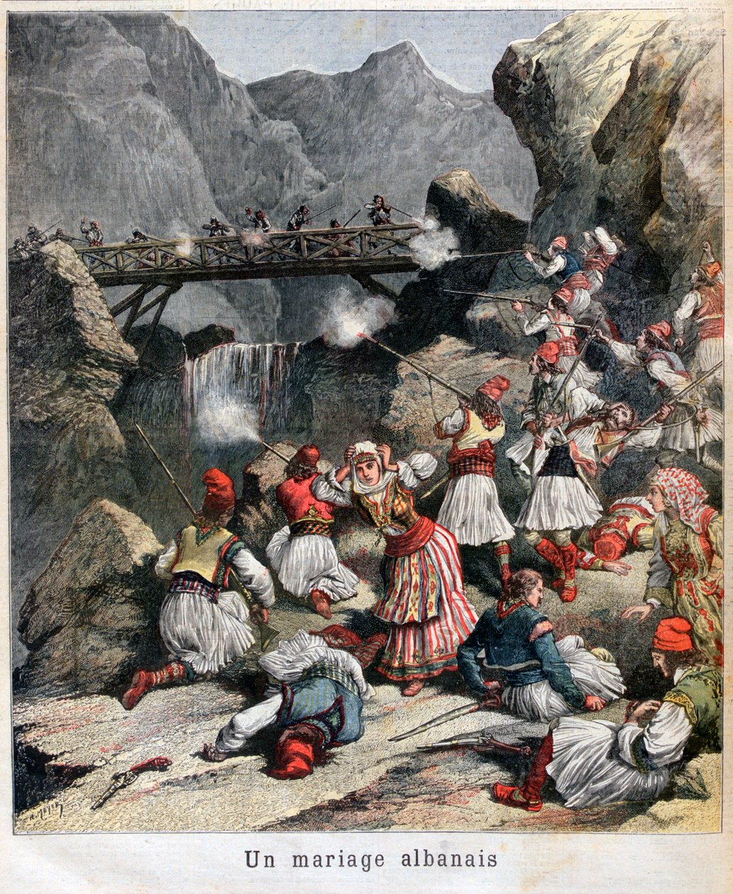 Ett albanskt äktenskap, 1892 av Unbekannt