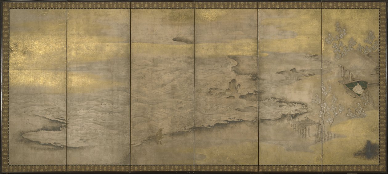 En landsförvisad kejsare på Okinoshima, ca. 1600 av Unbekannt