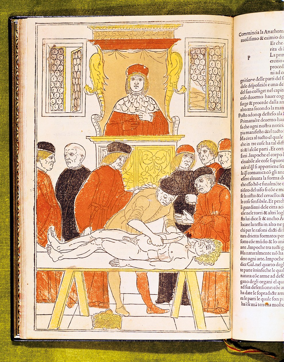 Anatomiföreläsning i Padua, Italien, 1483 av Unbekannt