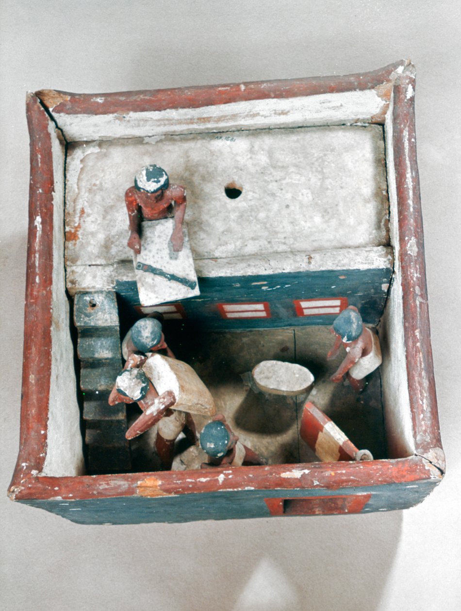 Forntida egyptisk gravmodell, 22-1800-talet f.Kr av Unbekannt
