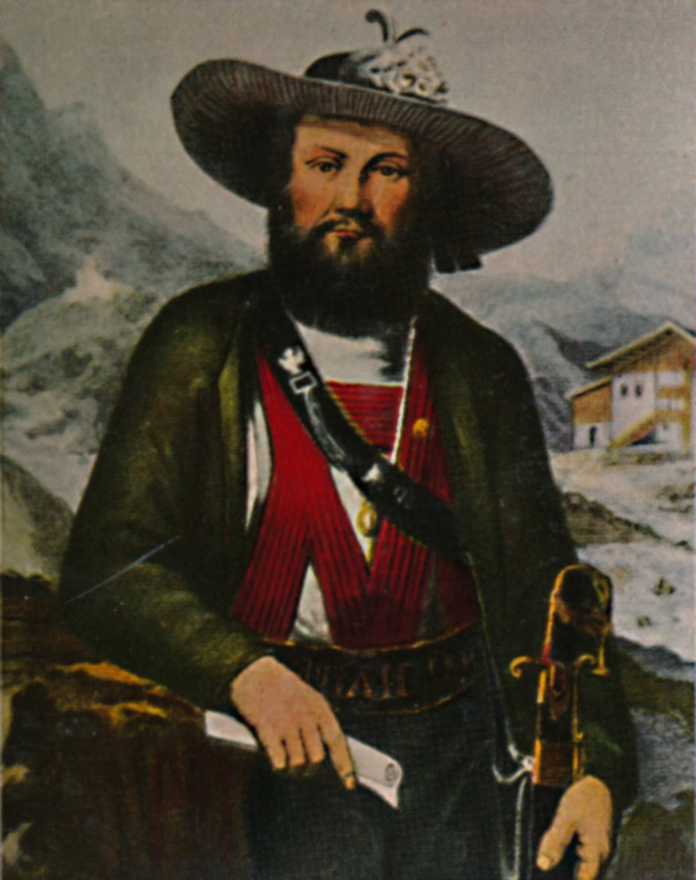Andreas Hofer 1767-1810. - Målning av Blass, 1934. av Unbekannt