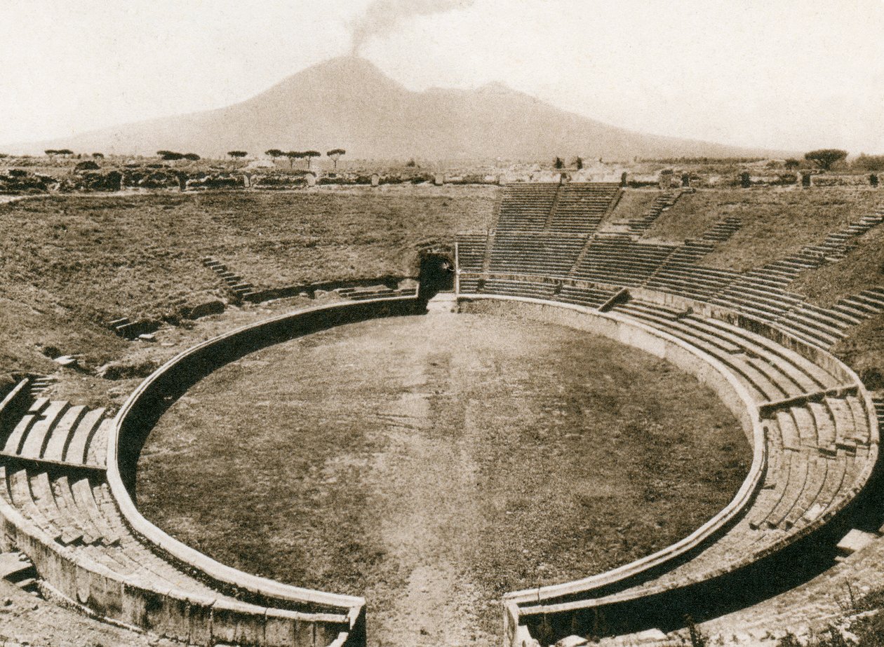 Anfiteatro, Pompeji, Italien, ca 1900-talet av Unbekannt