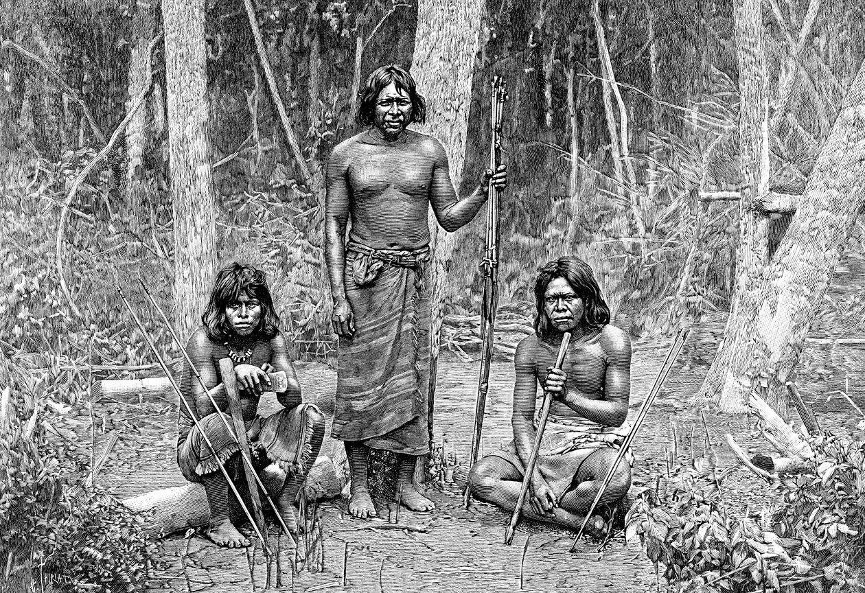 Angaite-indianer, North Chaco, Paraguay, 1895 av Unbekannt
