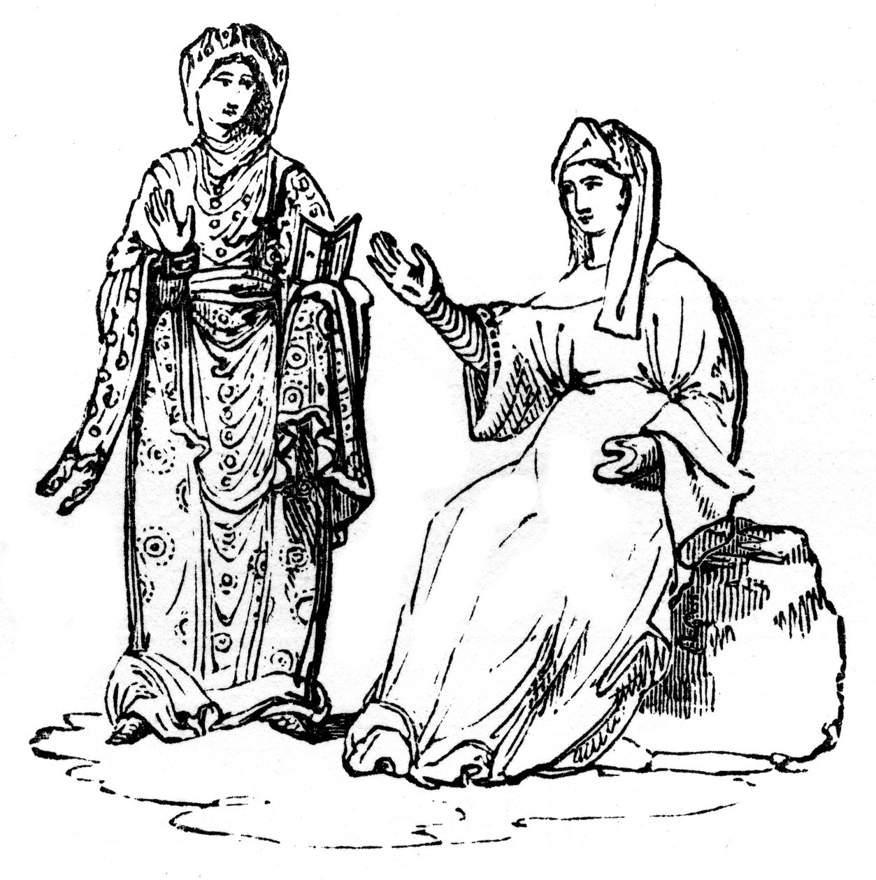 Anglosaxisk dräkt, 1910 av Unbekannt