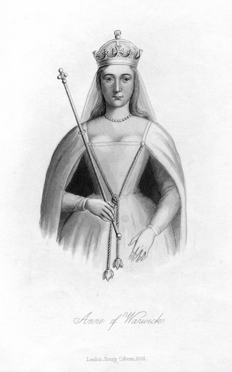 Anne Neville, grevinna av Warwick, 1851 av Unbekannt