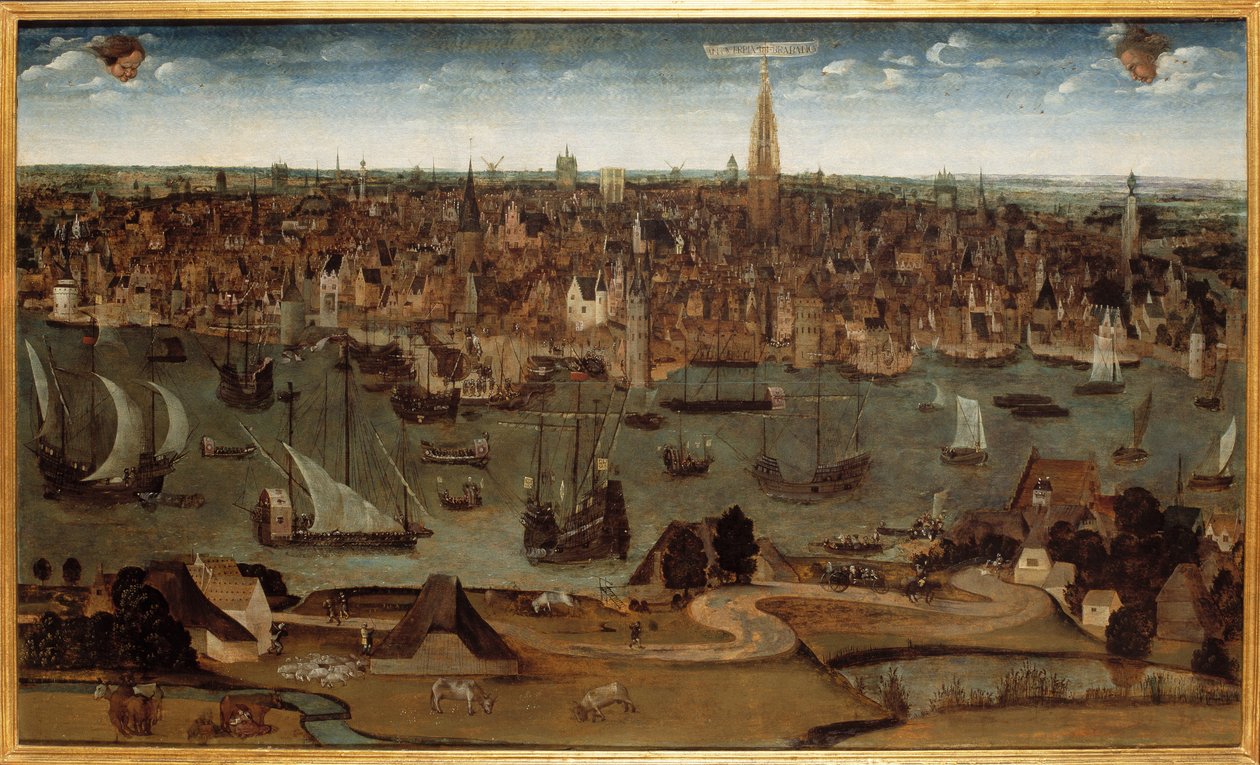 Antwerpia i Brabancia, CA 1530. av Unbekannt