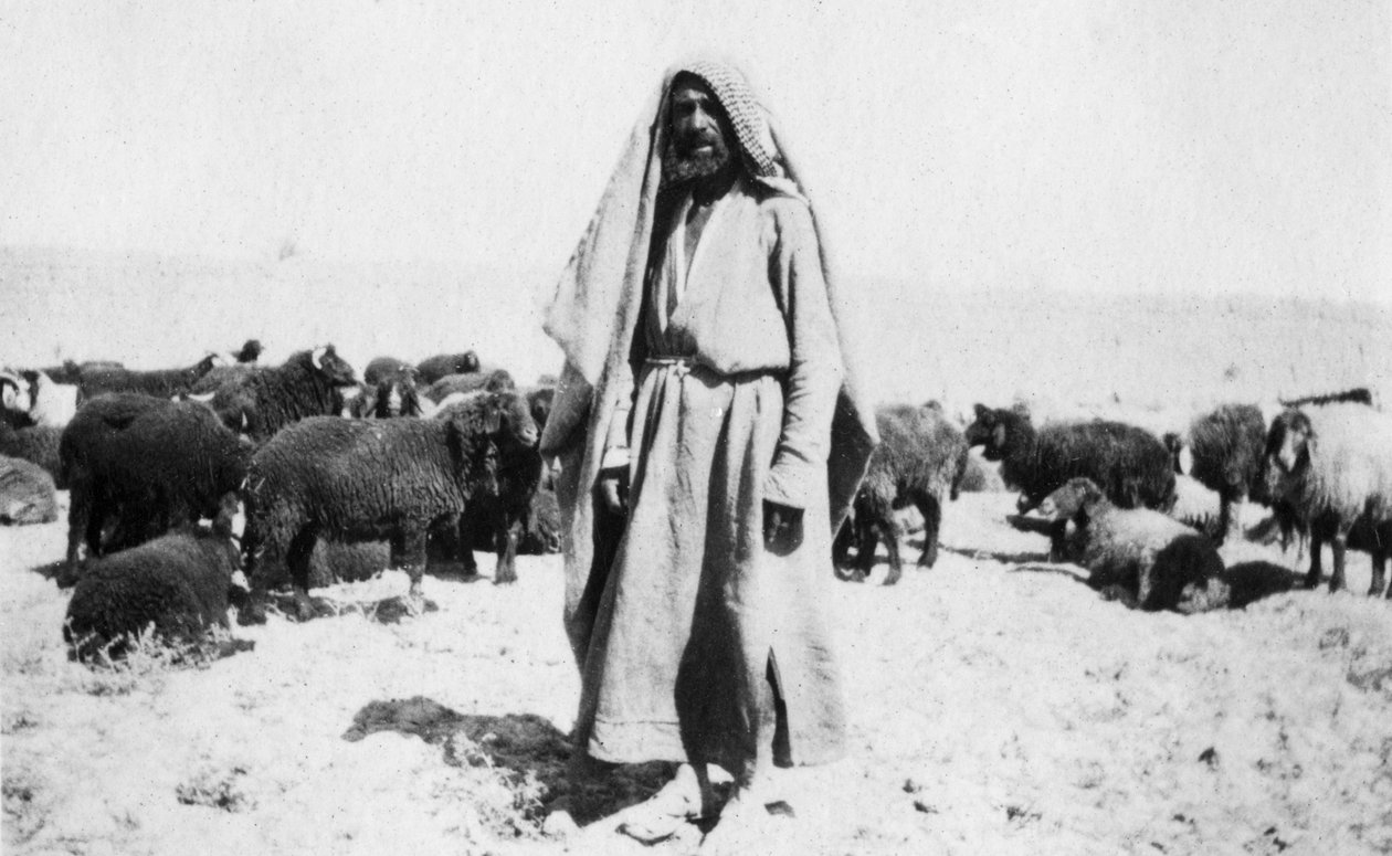 Arabisk herde, Kazimain-området, Irak, 1917-1919 av Unbekannt