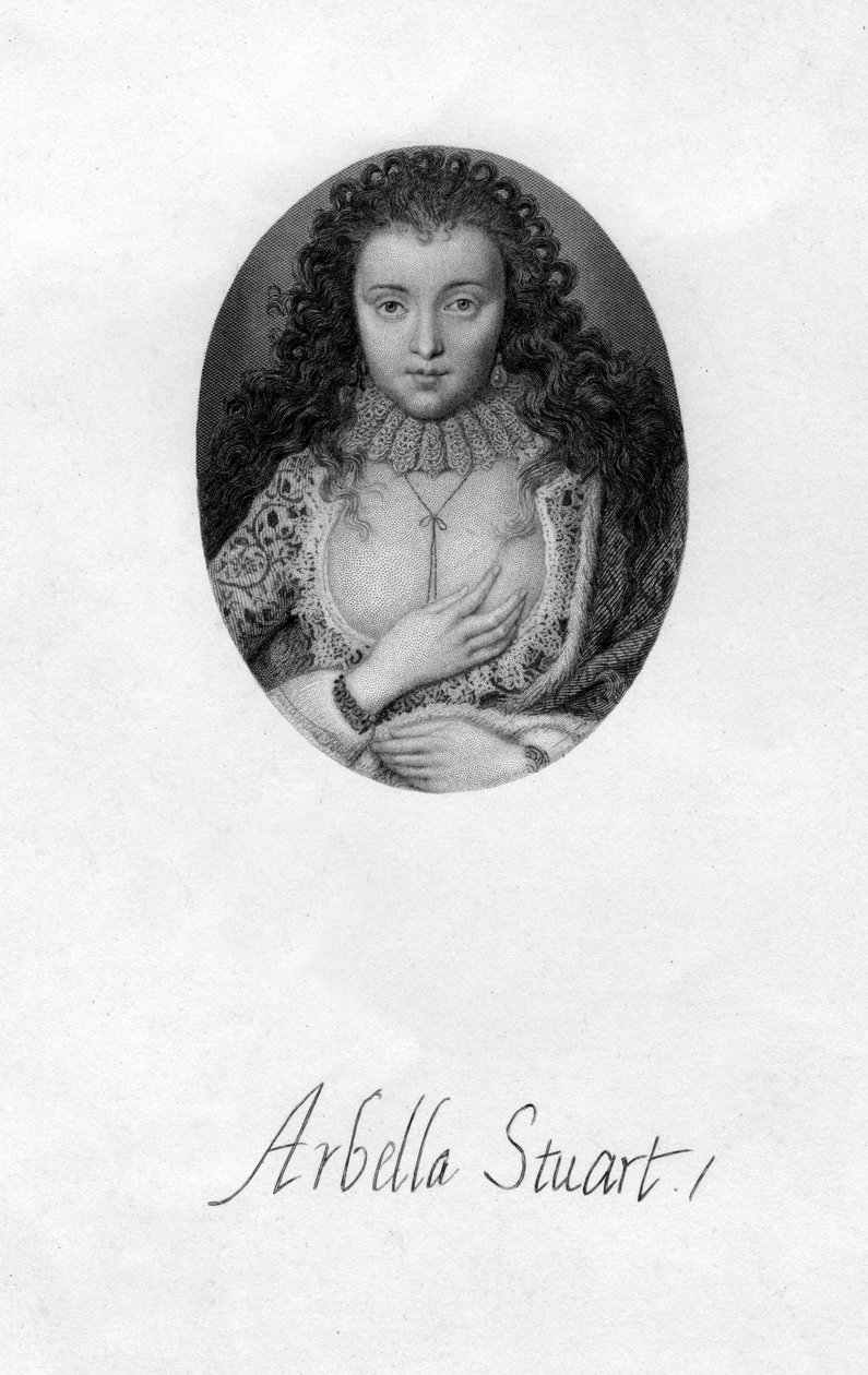 Arabella Stuart 1575-1615, engelsk renässansadelsdam, 1600-talet. av Unbekannt