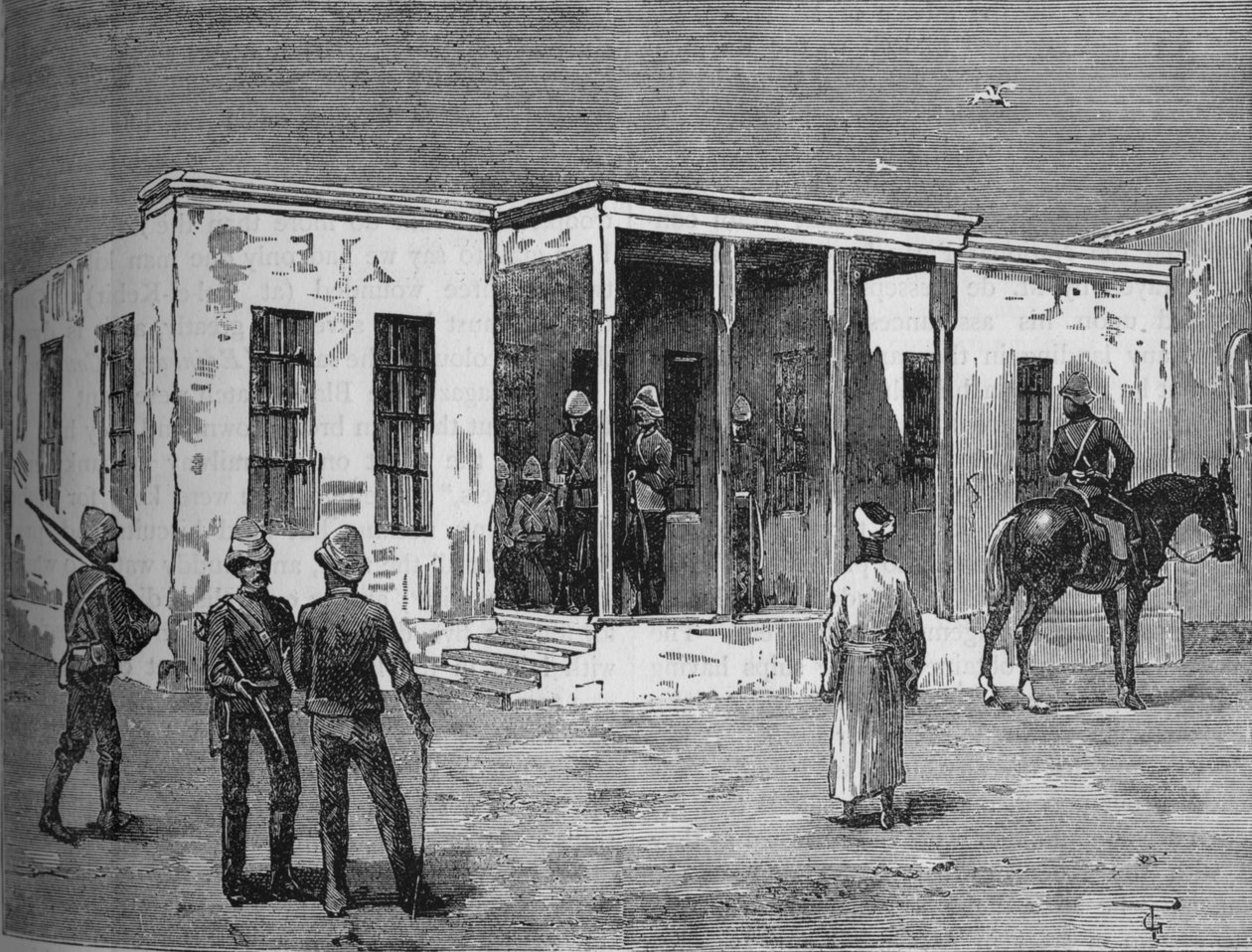 Arabis fängelse i Abbassieh baracker, c1882 av Unbekannt