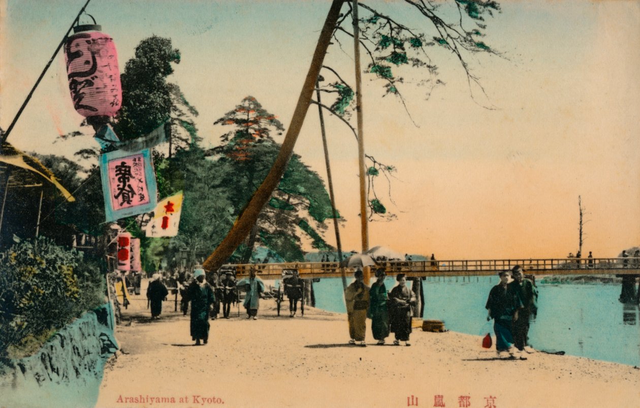 Arashiyama vid I och c1900 av Unbekannt