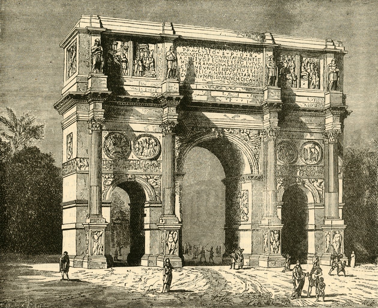 Konstantins båge, 1890. av Unbekannt