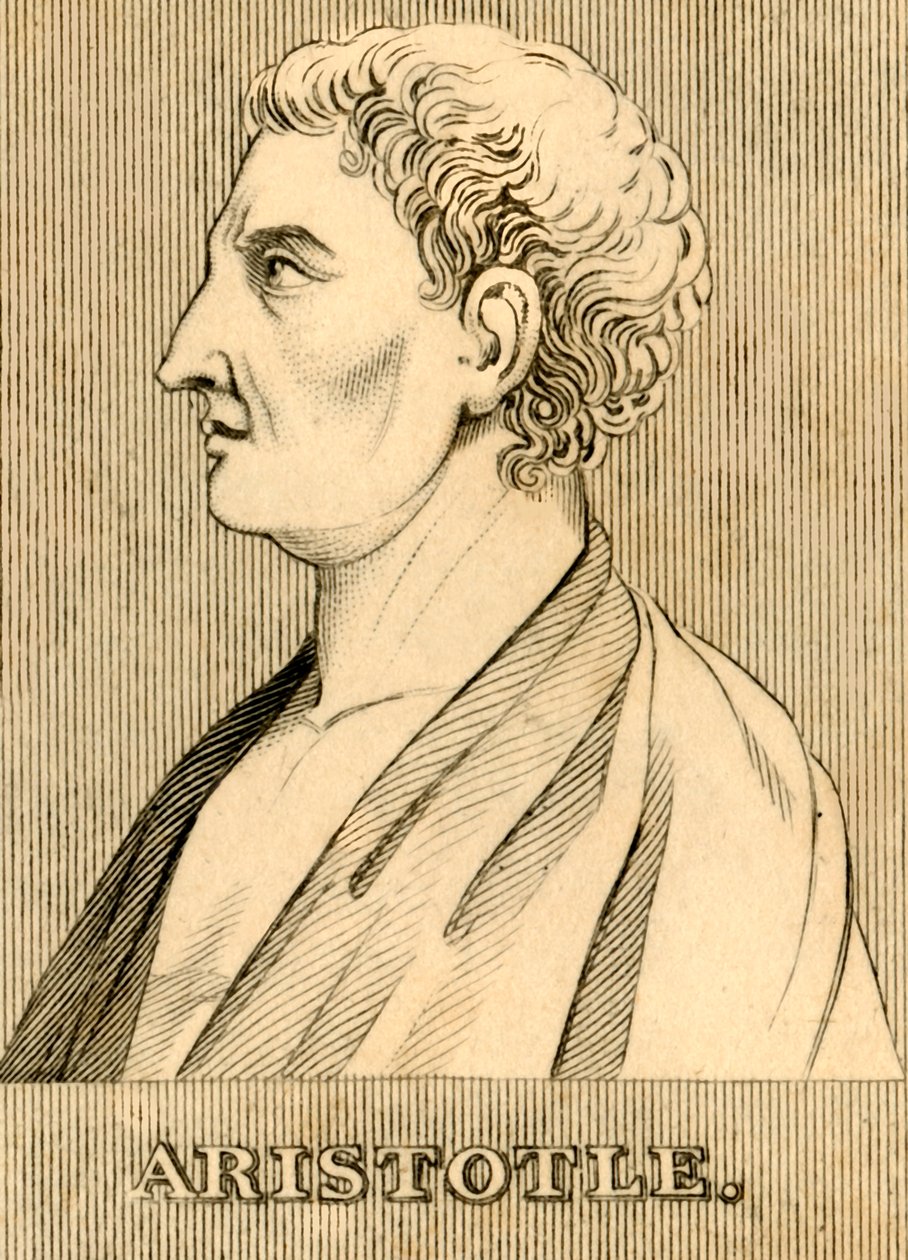Aristoteles, 384-322 f.Kr., 1830. av Unbekannt