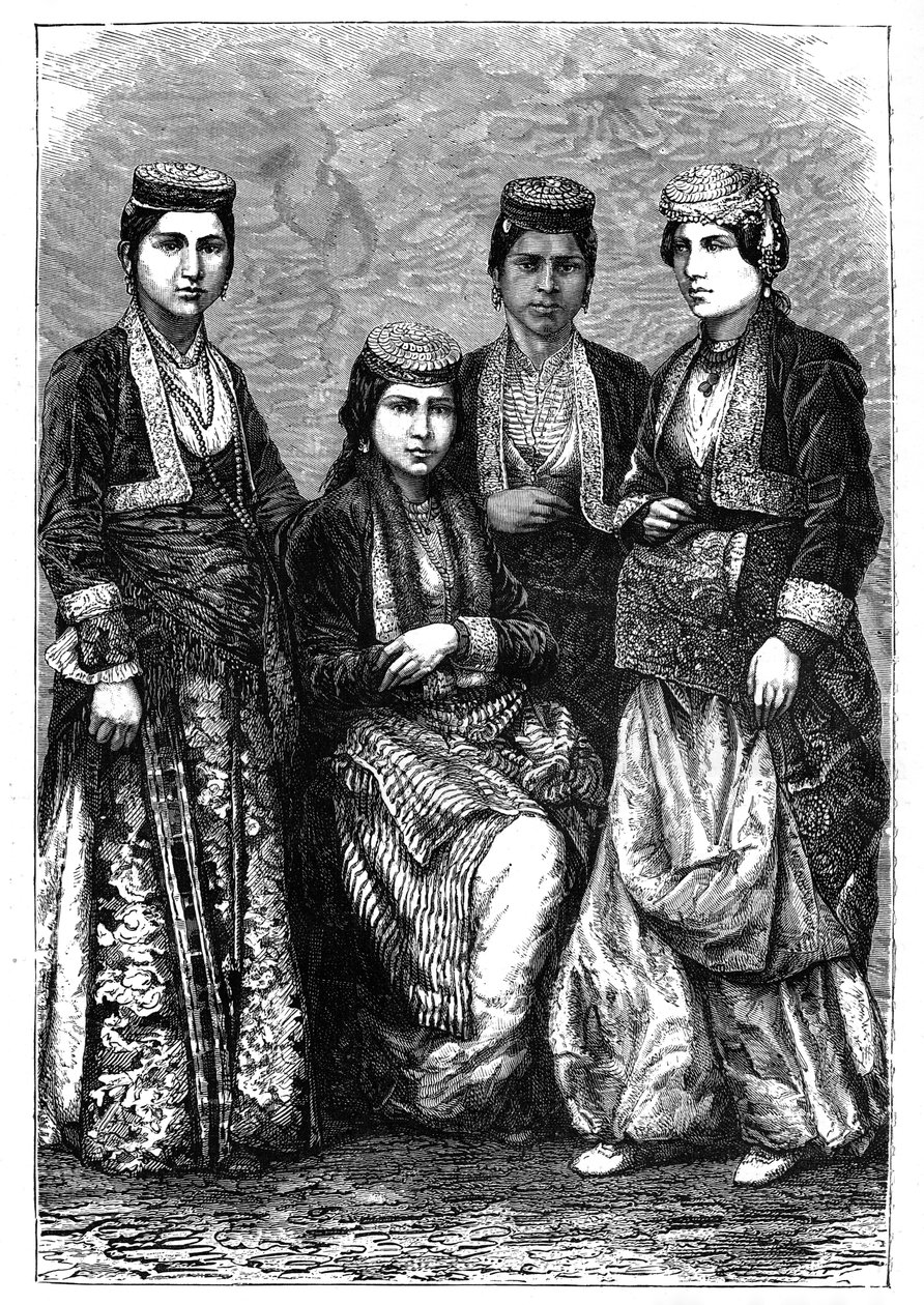 Armeniska damer, c1890 av Unbekannt