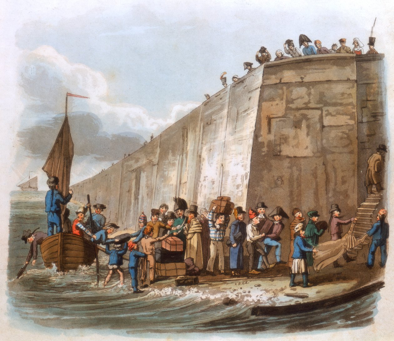 Ankomst till Calais, 1816 av Unbekannt