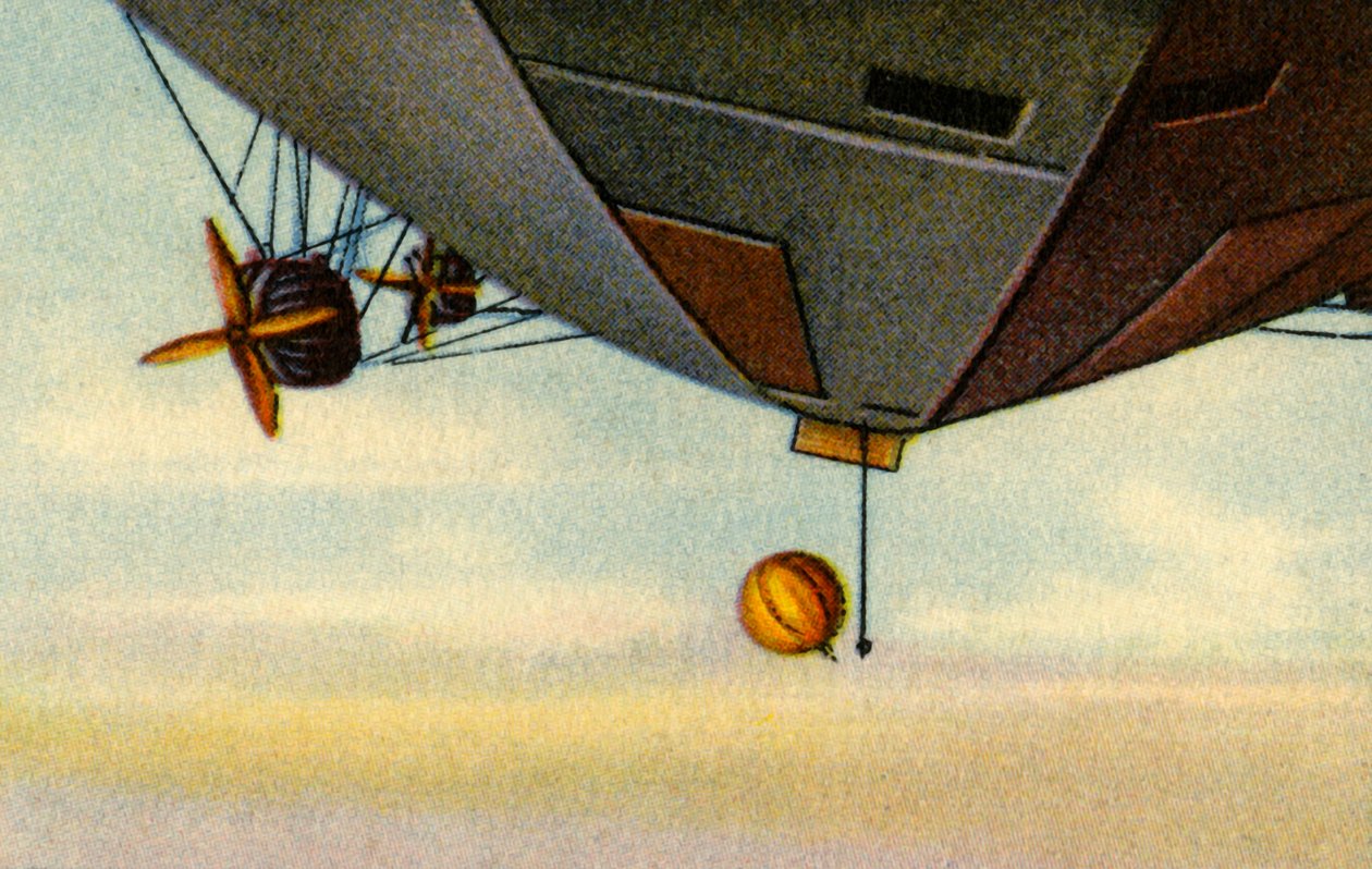 Bestigning av zeppelin, arktisk expedition, 1932. av Unbekannt