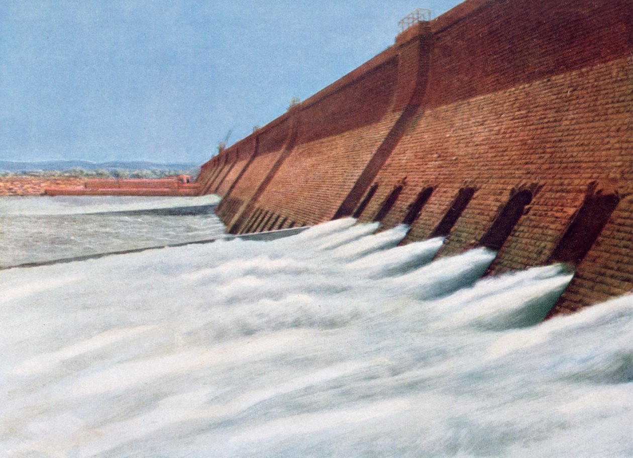 Aswan Dam, Egypten, 1900-talet av Unbekannt