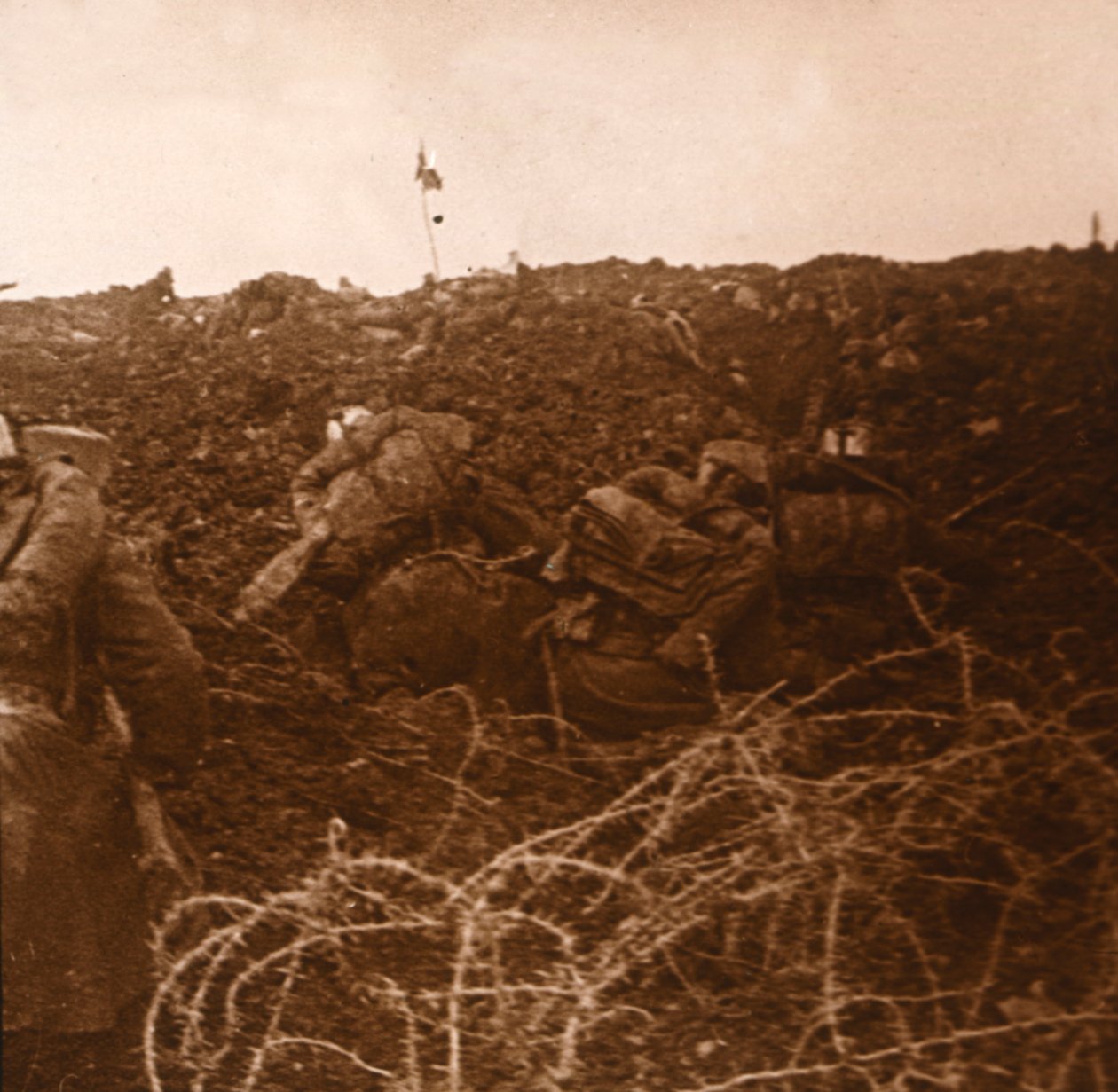 Attack, Les Eparges, norra Frankrike, 1915 av Unbekannt