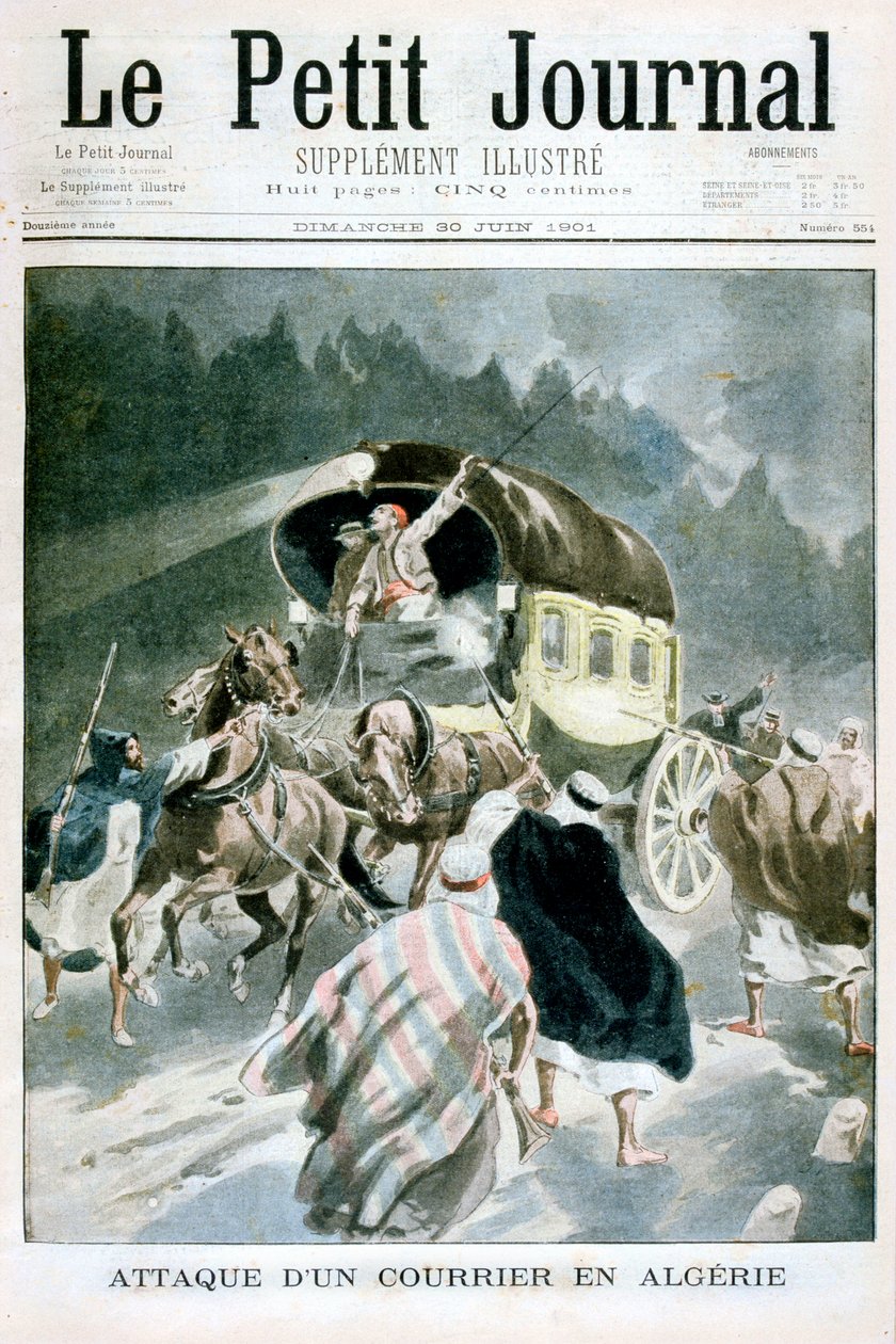 Attack mot en kurir i Algeriet, 1901 av Unbekannt