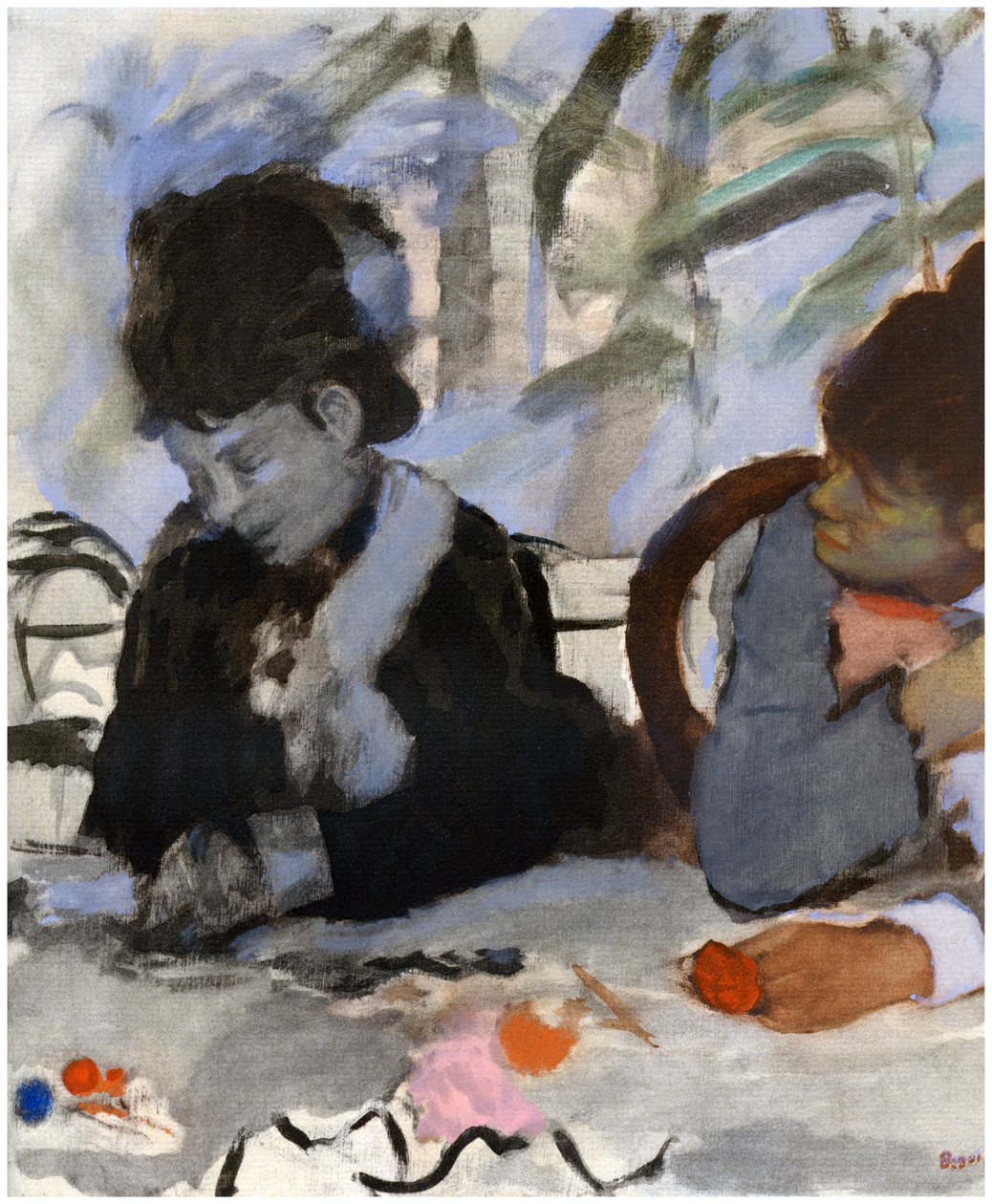 Au Cafe, c1877-1880 1958 av Unbekannt