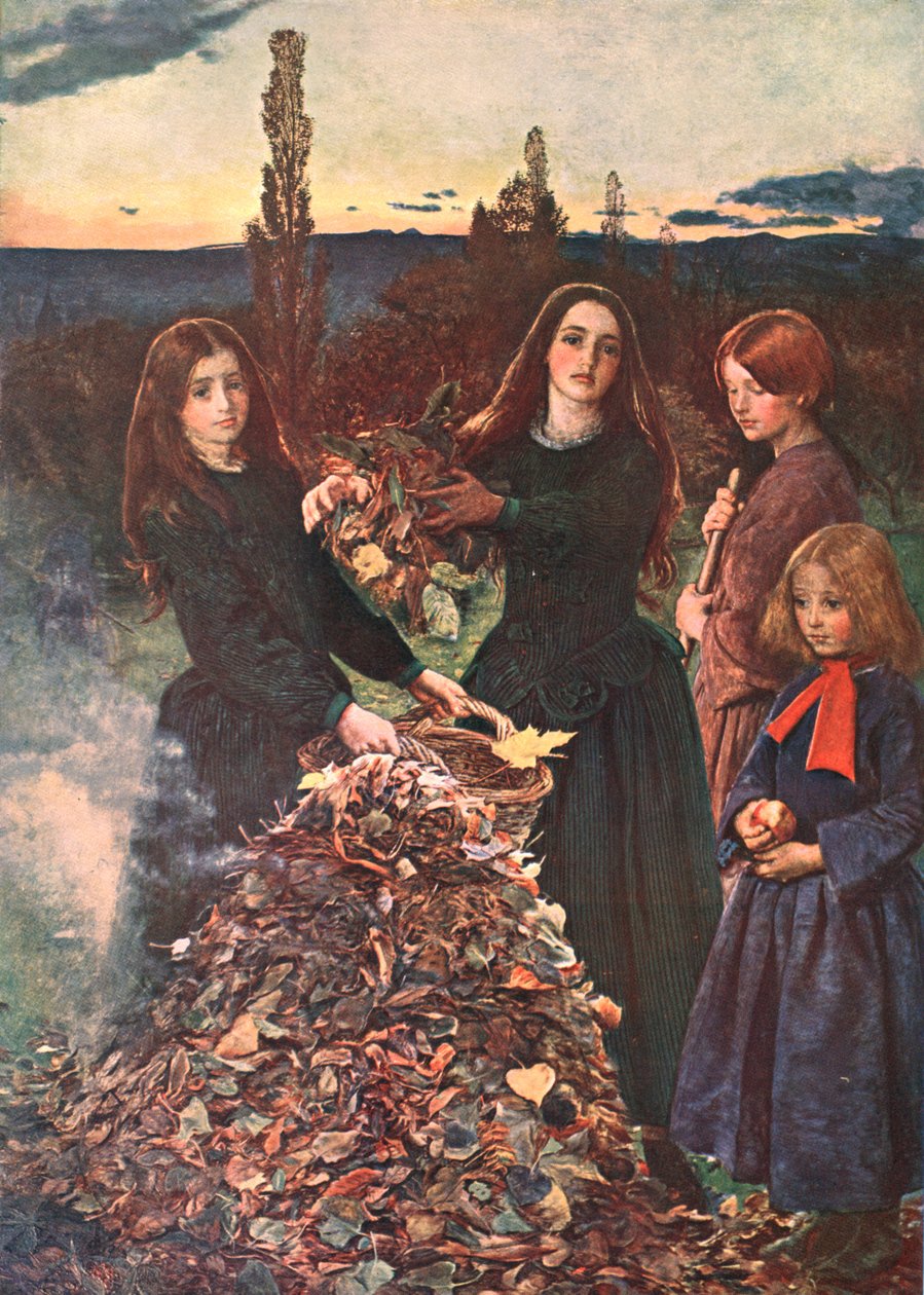 Höstlöv, 1856, c1902. av Unbekannt
