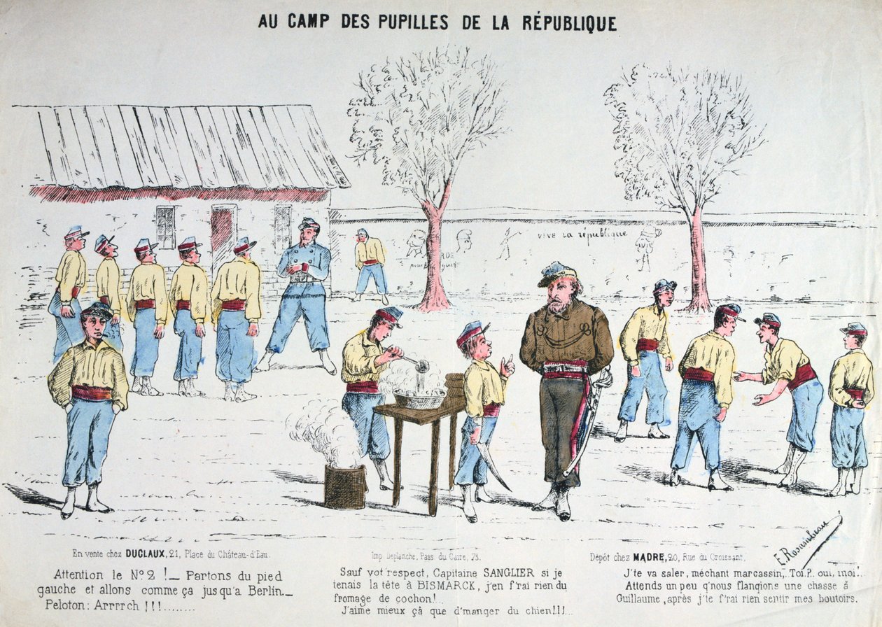 Vid republikens elevläger 1871. av Unbekannt