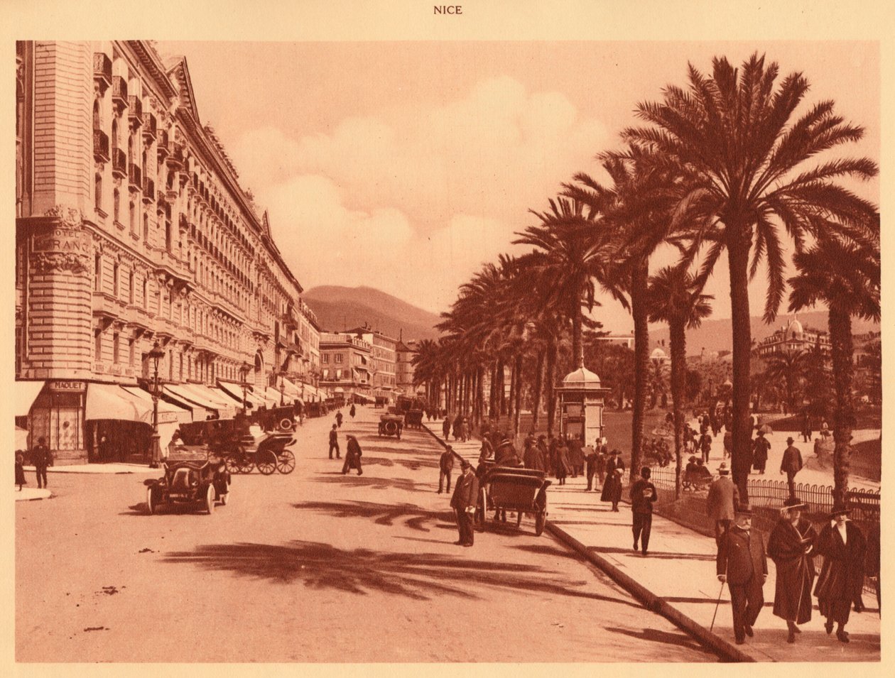 Avenue of Verdun, Nice, 1930. av Unbekannt