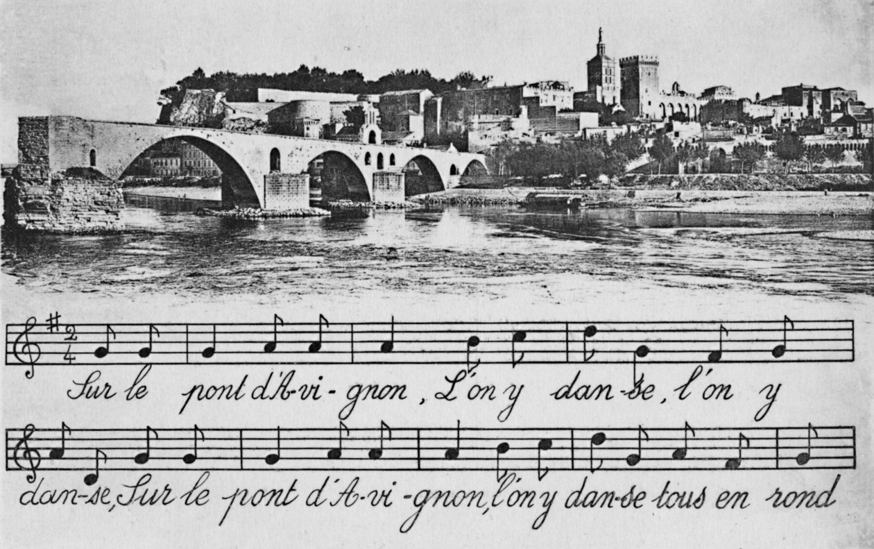 Avignon. - St-Benezet-bron, c1925 av Unbekannt