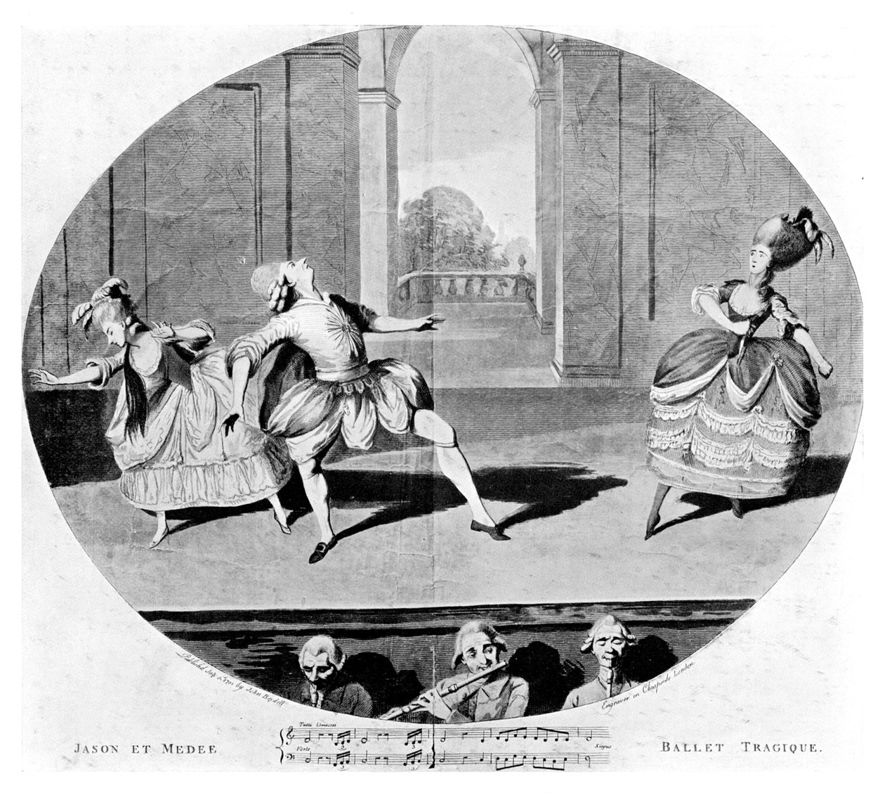 Tragisk balett, 1781 av Unbekannt