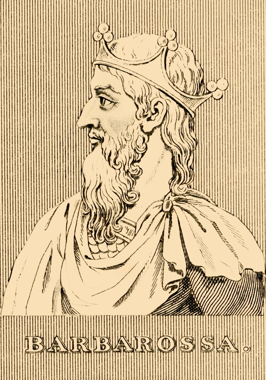 Barbarossa, 1122-1190, 1830. av Unbekannt