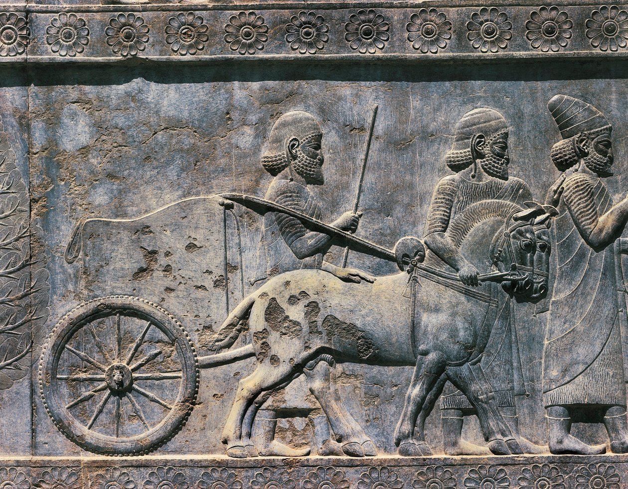 Basrelief, persisk konst, 600-talet av Unbekannt
