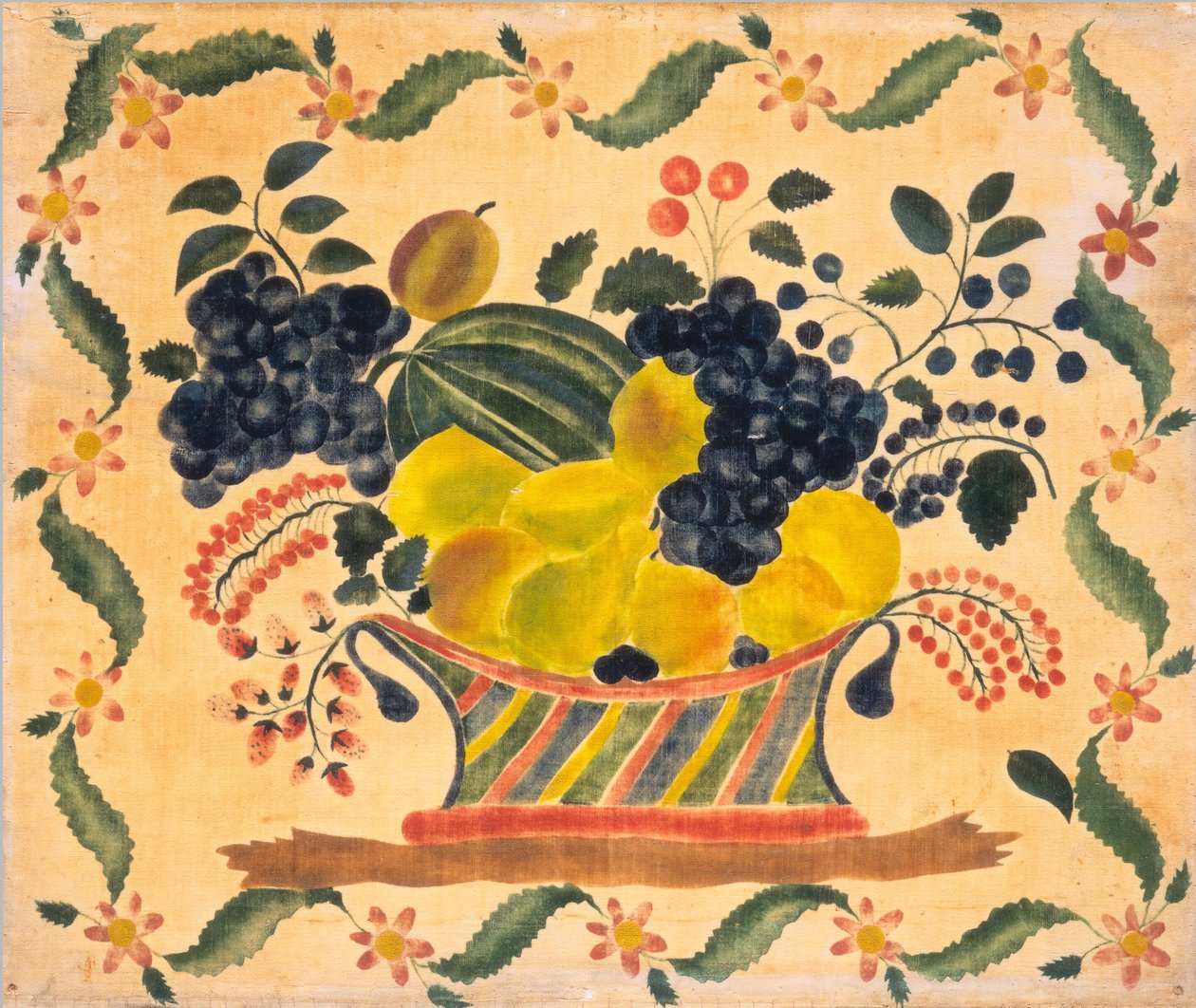 Korg med frukt, ca. 1830. av Unbekannt
