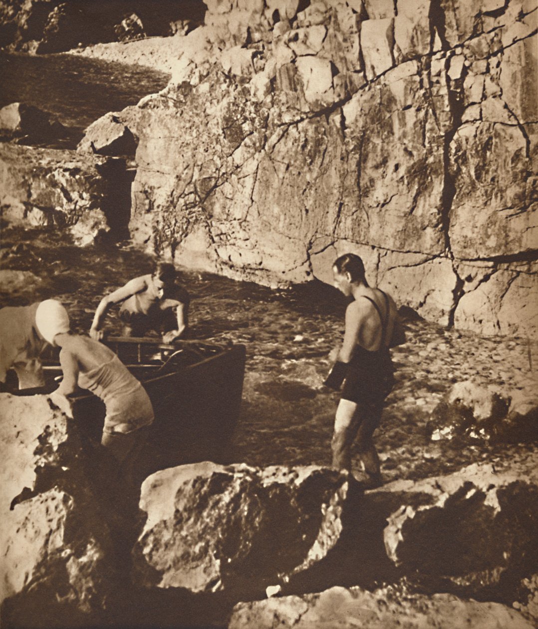 Bada i Adriatiska havet, 1937 av Unbekannt