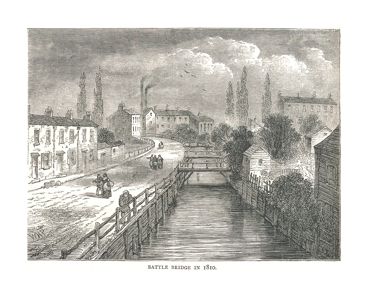 Battle Bridge, 1810 av Unbekannt