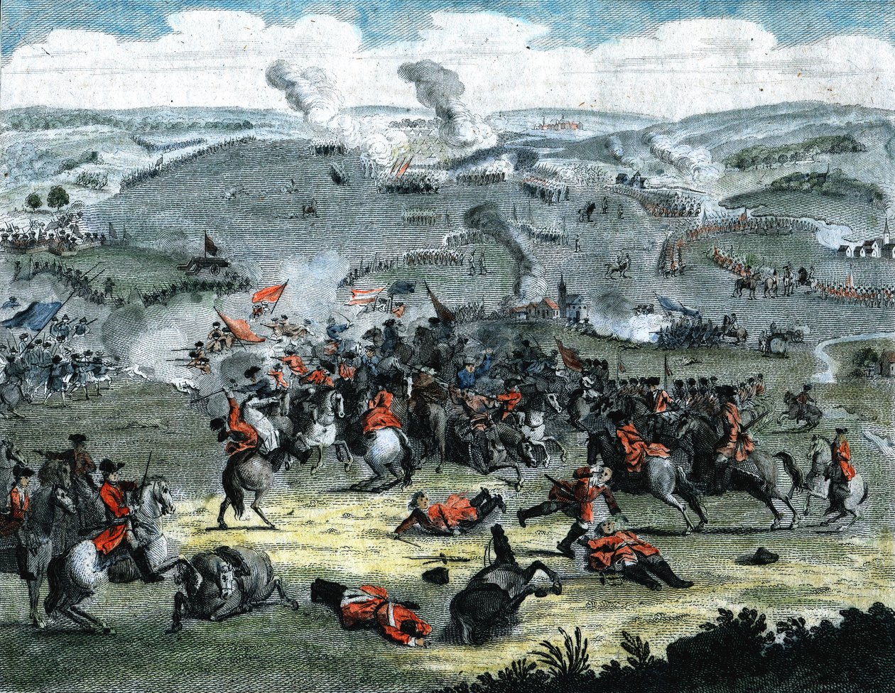 Slaget vid Blenheim augusti 1704 av Unbekannt
