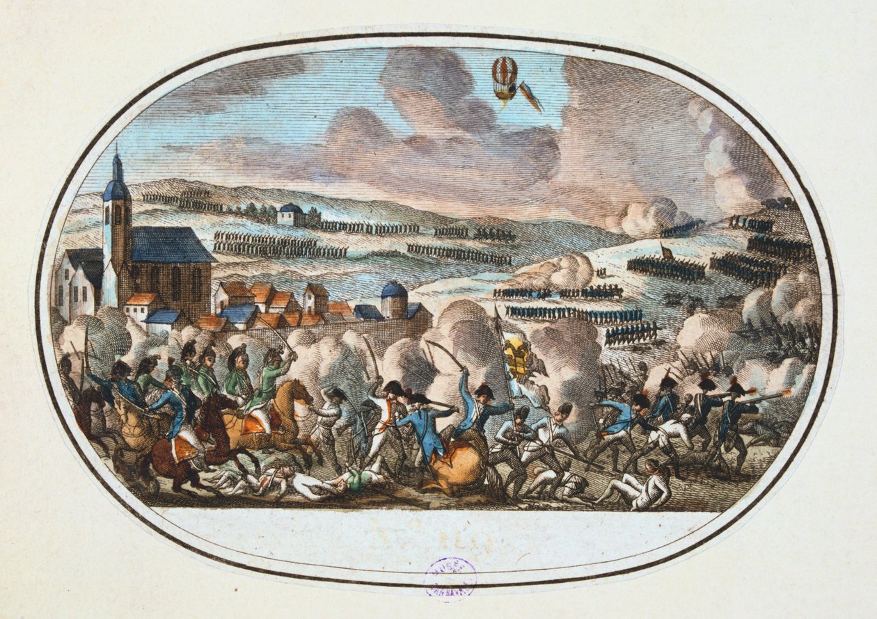Slaget vid Fleurus, 26 juni 1794 av Unbekannt
