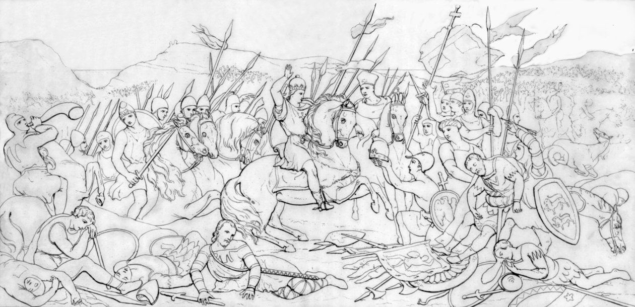 Slaget vid Hastings, 1066, 1835. av Unbekannt