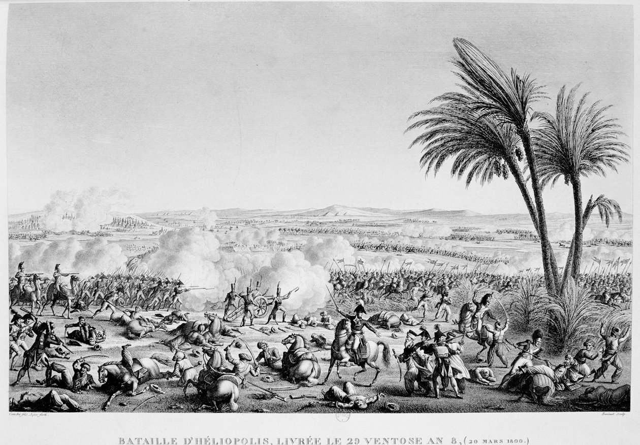 Slaget vid Heliopolis, Egypten, 20 mars 1800 av Unbekannt