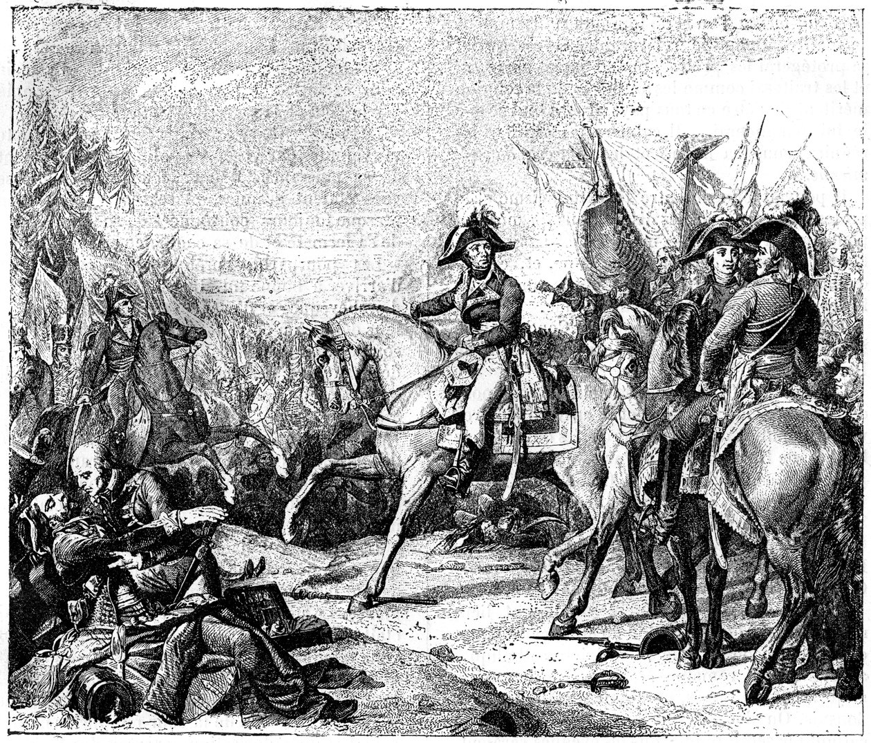Slaget vid Hohenlinden, Bayern, 3 december 1800 1882-1884 av Unbekannt