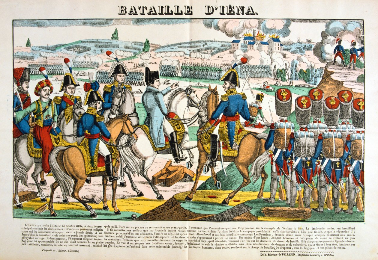 Slaget vid Jena, 14 oktober 1806, c1835 av Unbekannt