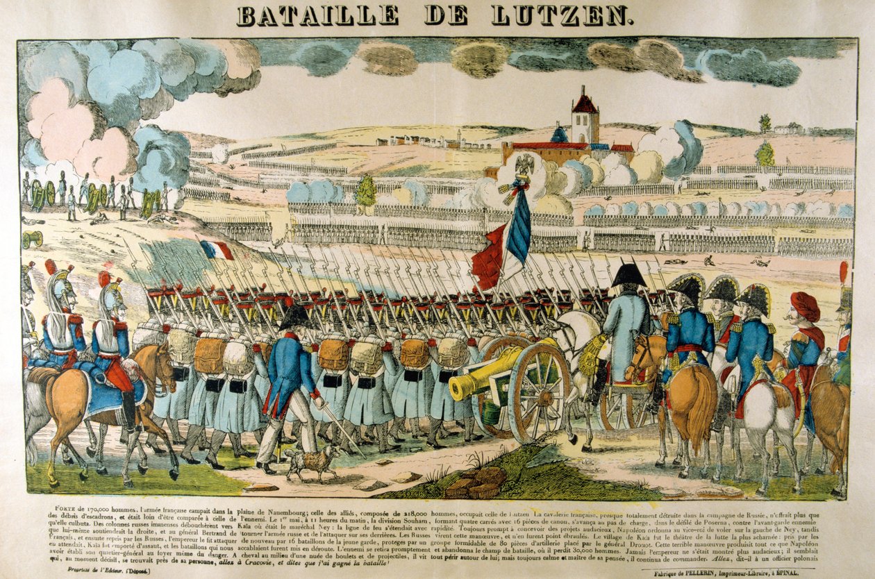 Slaget vid Lutzen, 2 maj 1813 av Unbekannt