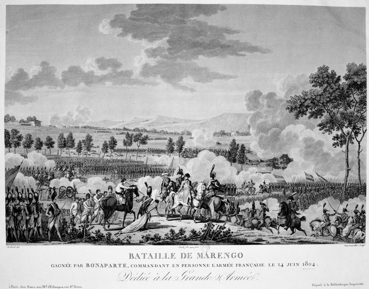 Slaget vid Marengo, 14 juni 1804 av Unbekannt