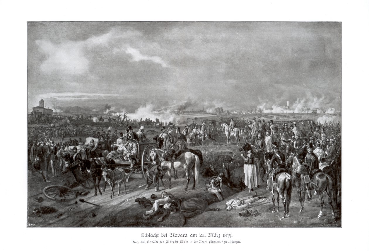 Slaget vid Novara, Italien, 23 mars 1849, 1900 av Unbekannt