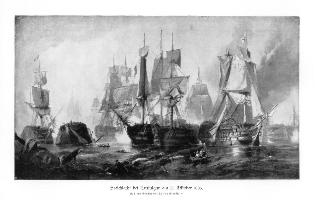 Slaget vid Trafalgar, 21 oktober 1805 1900 av Unbekannt