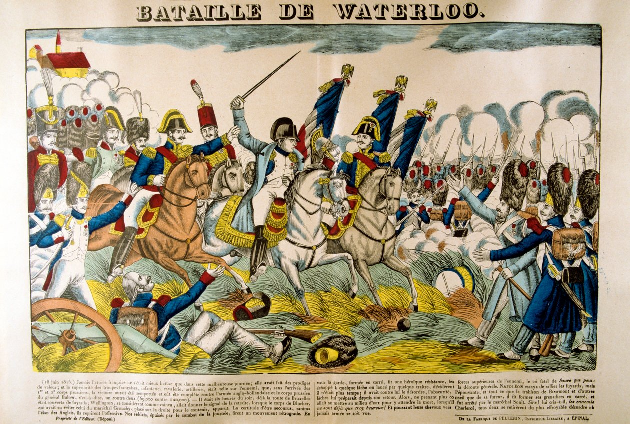 Slaget vid Waterloo, 18 juni 1815, 1800-talet av Unbekannt