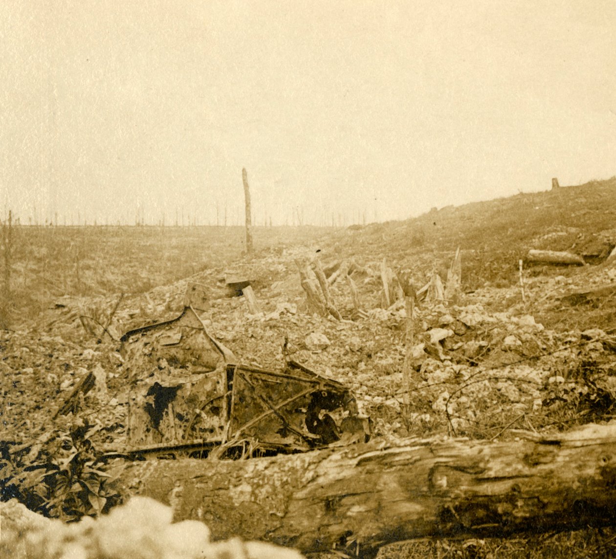 Battlefield, Bezonvaux, Verdun, norra Frankrike, c1914-c1918 av Unbekannt
