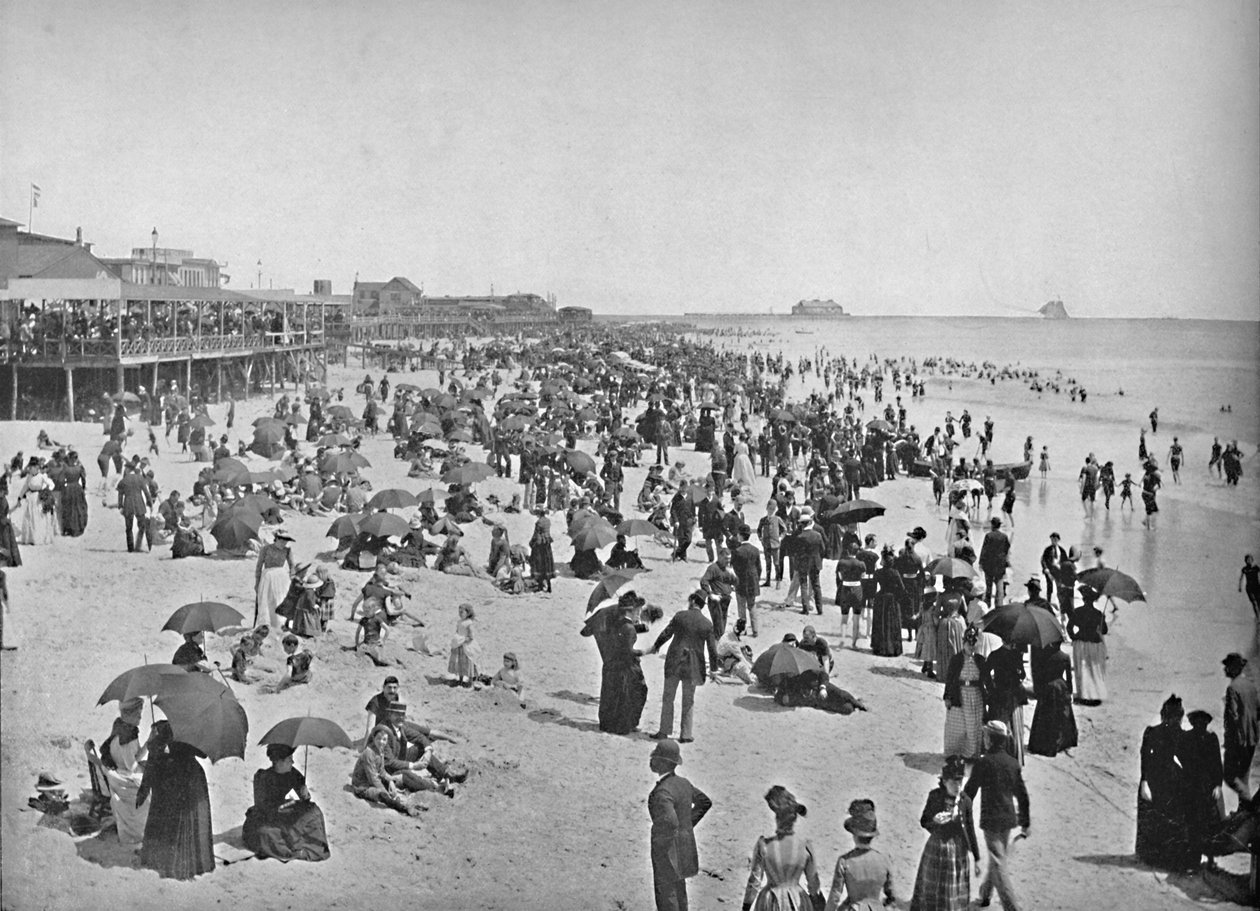 Stranden i Atlantic City, New Jersey, c1897. av Unbekannt