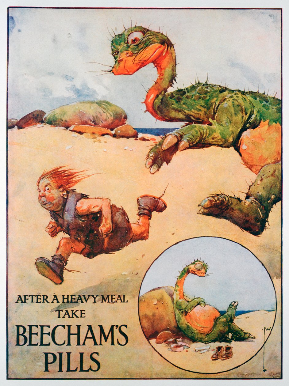 Beechams Pills-annons, 1914 av Unbekannt