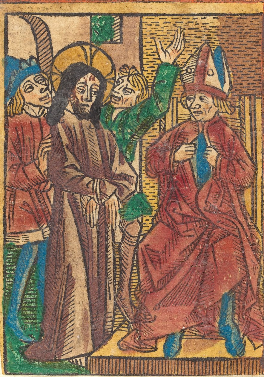 Före Kaifas, ca. 1490. av Unbekannt