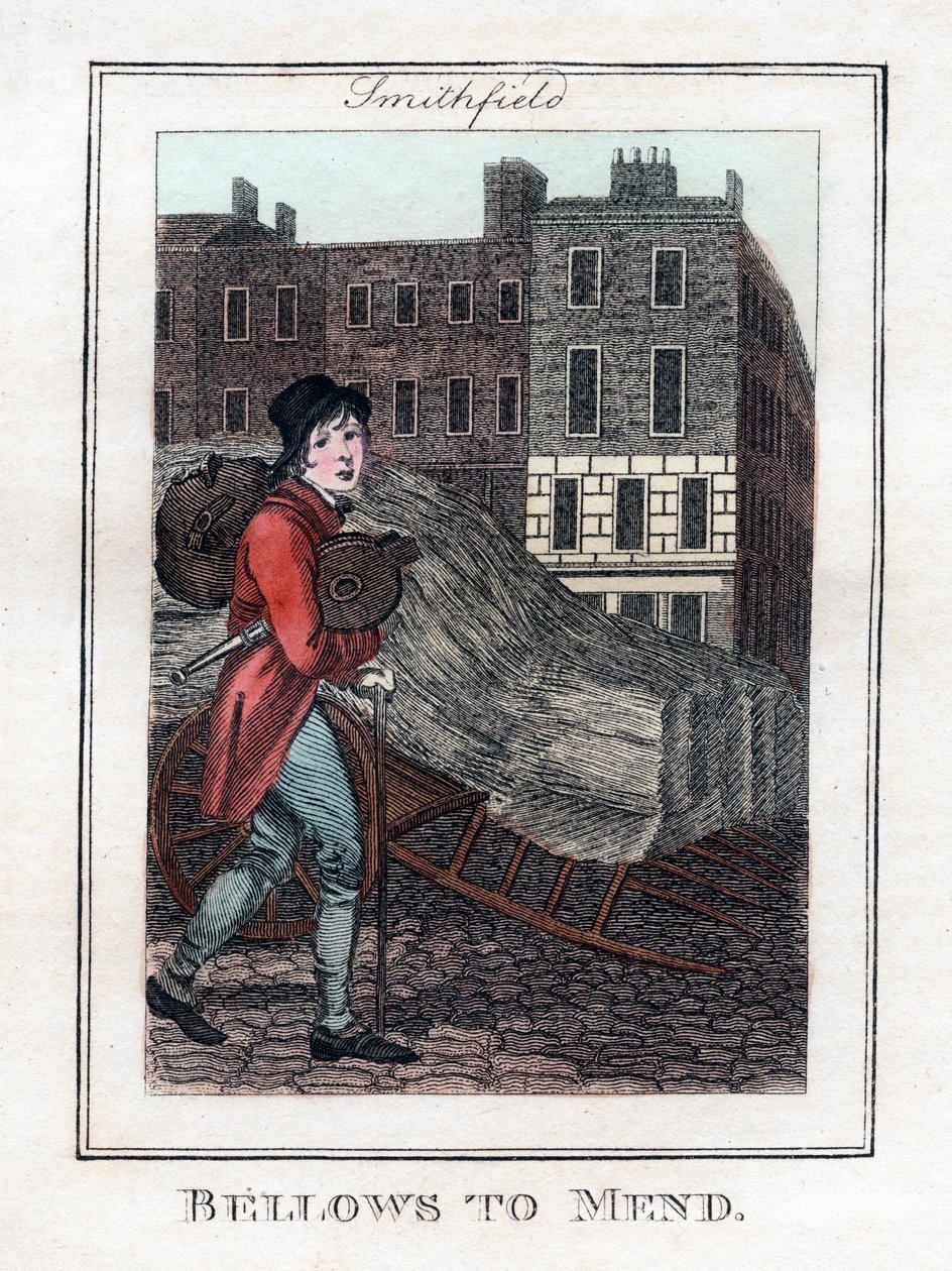 Bälg till Mend, Smithfield, London, 1805 av Unbekannt